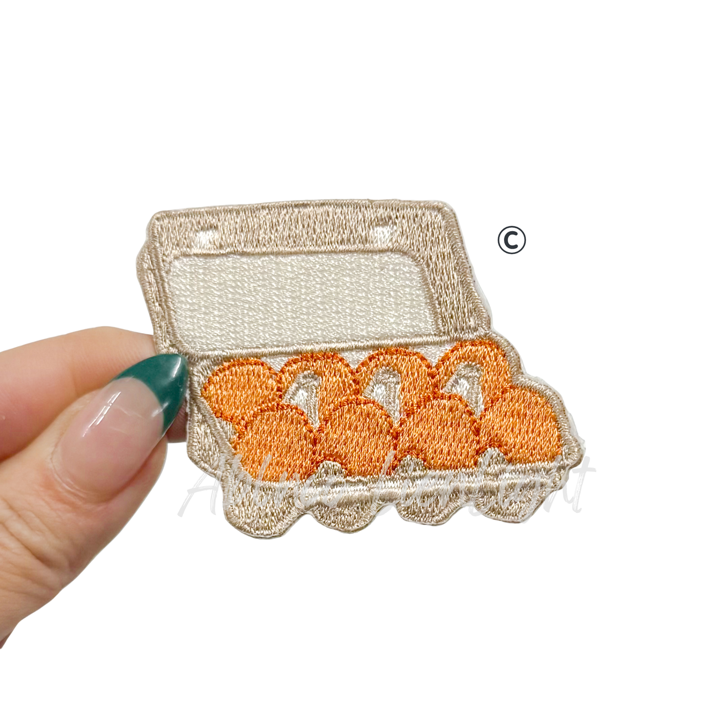 Egg Carton Baking Embroidery Patch