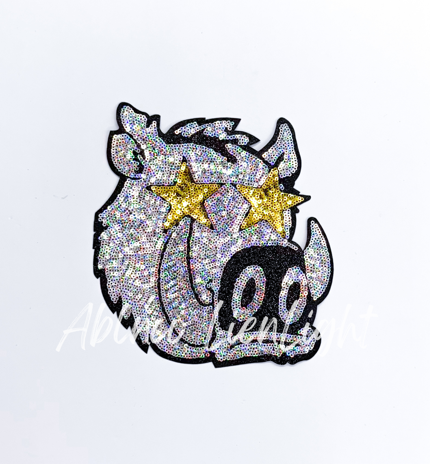 Hog Pig Mascot Gameday Sequin Patch