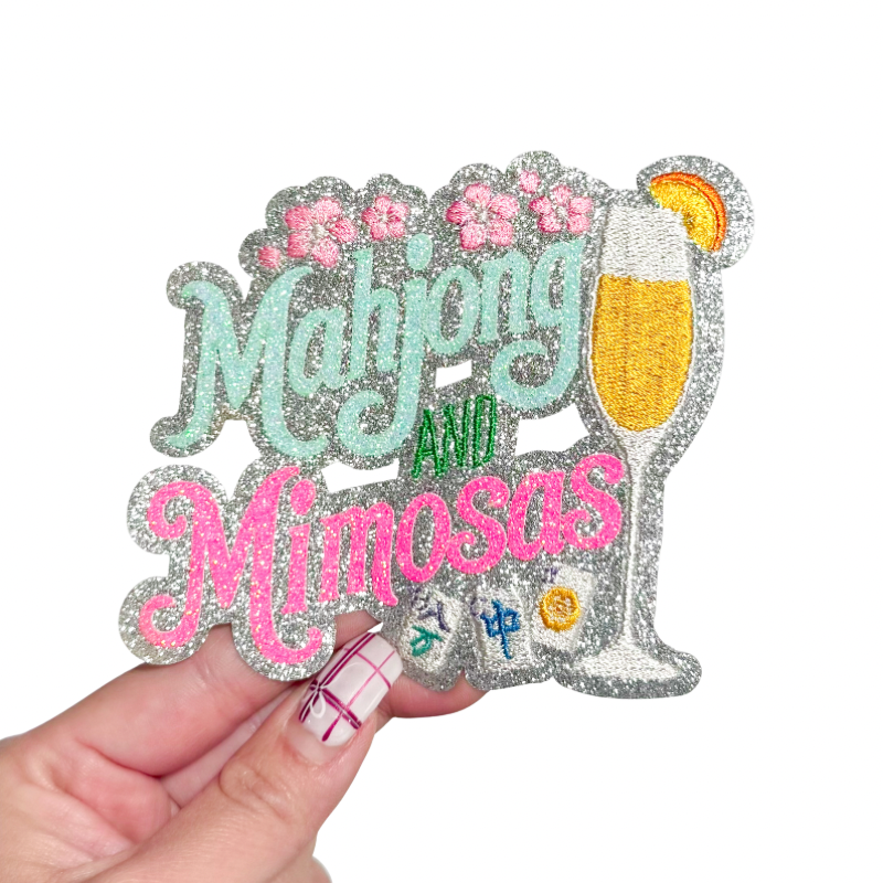 Mahjong & Mimosas Sequins Patch - Small