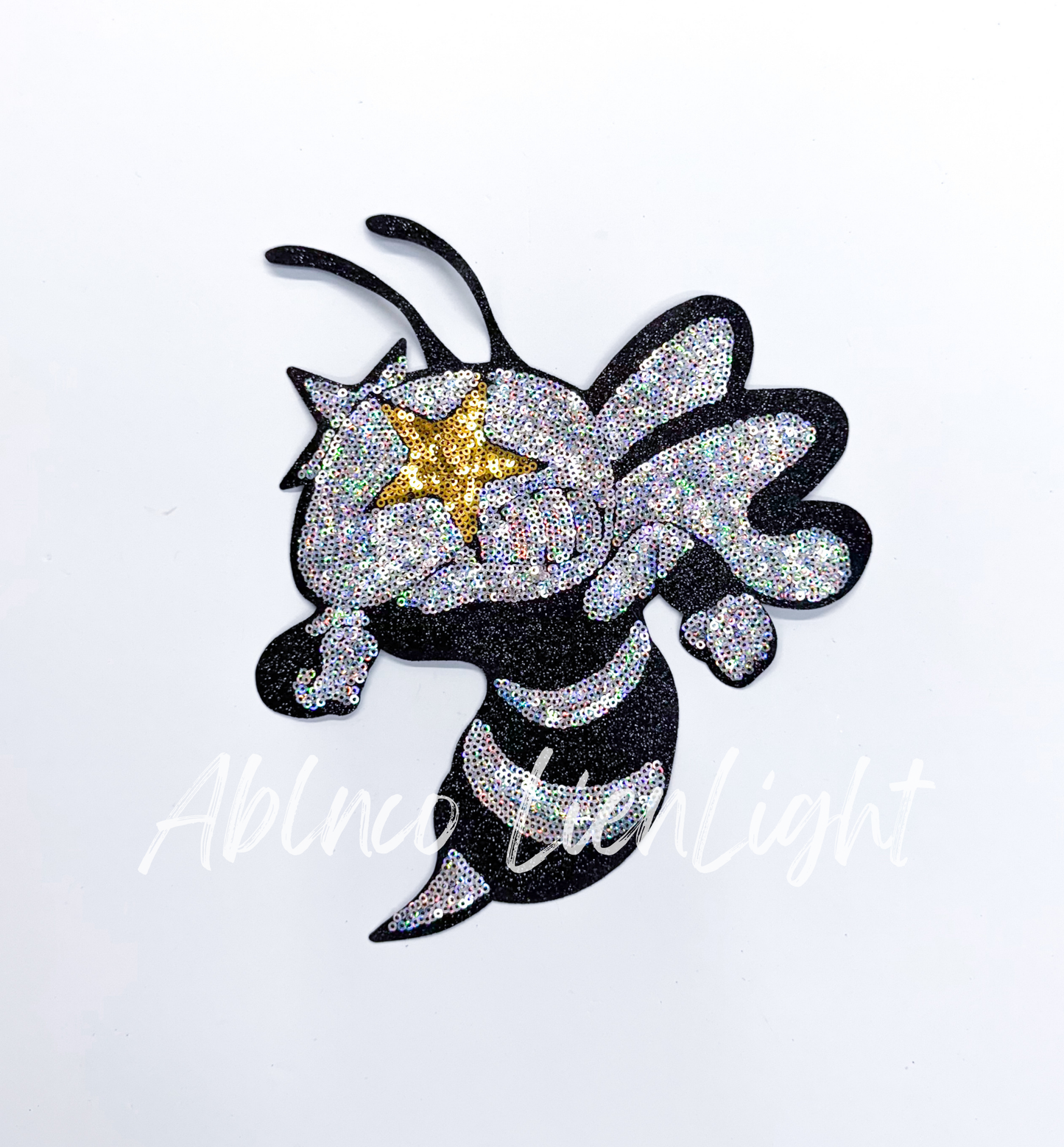 Hornet Mascot Gameday Sequin Patch