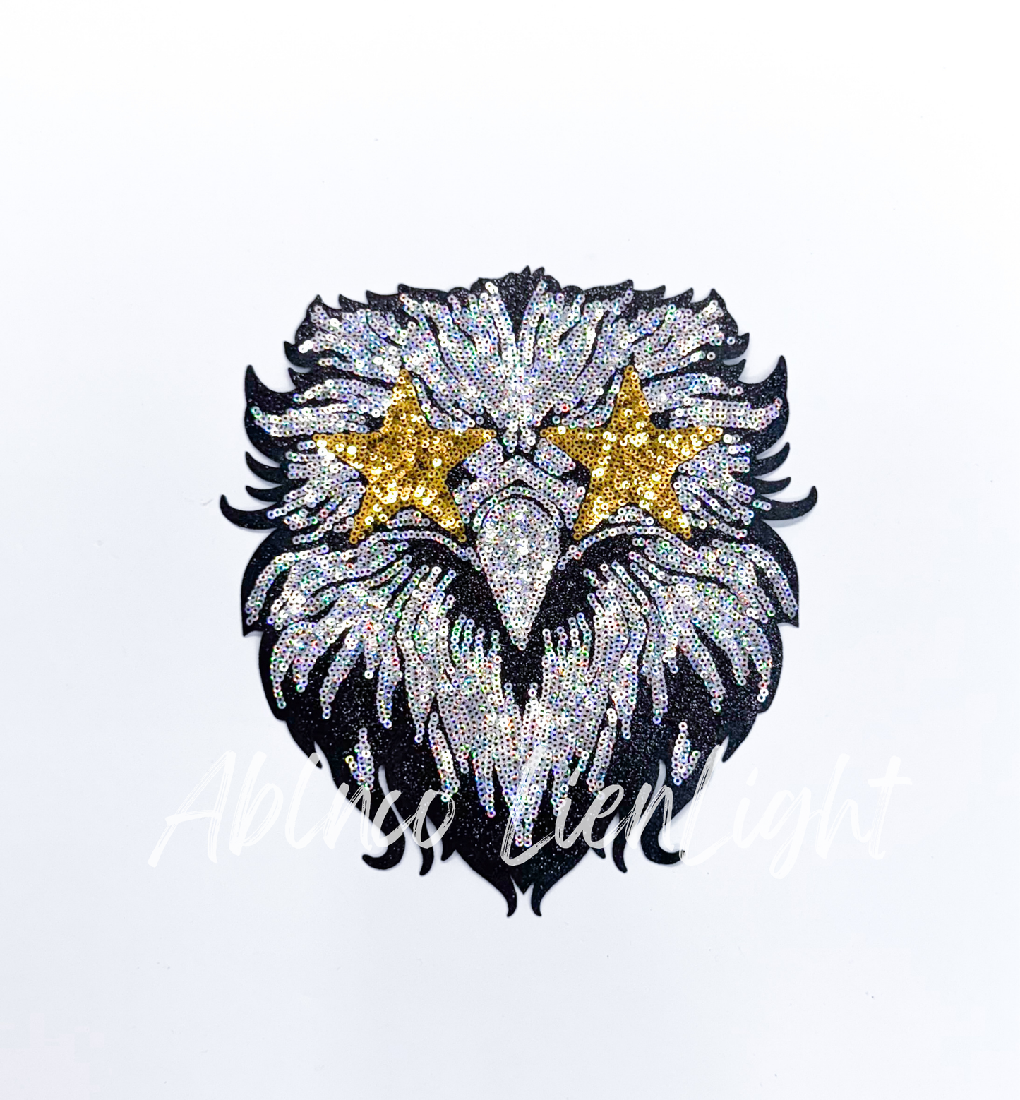 Hawk Mascot Gameday Sequin Patch