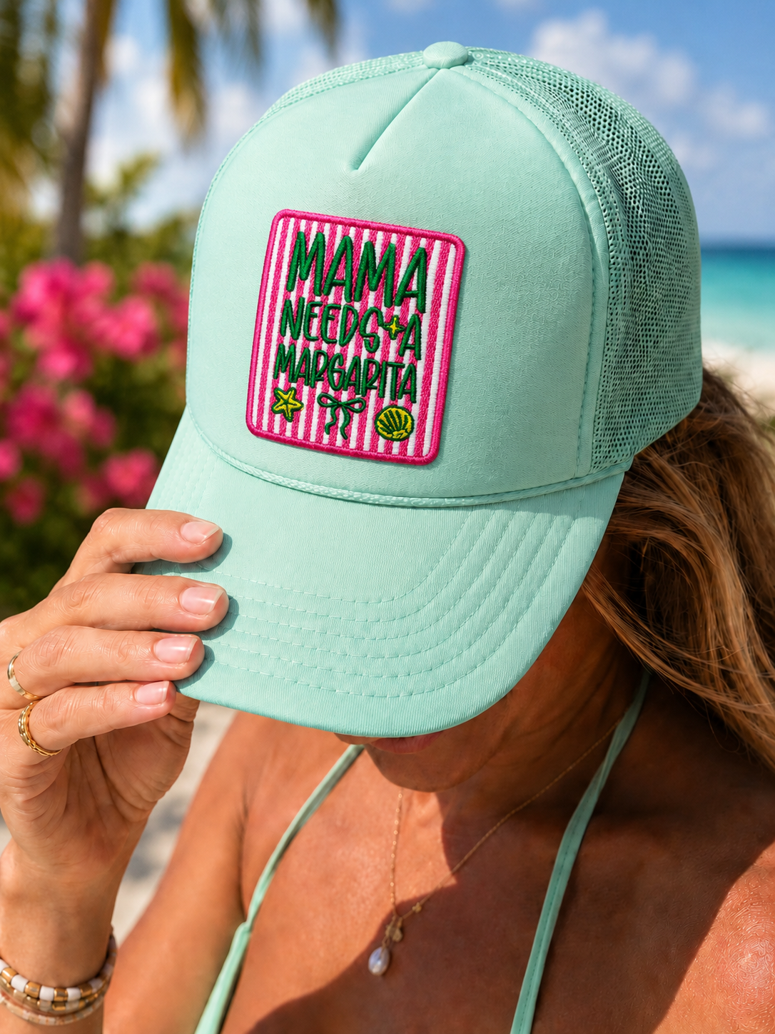 Mama Needs A Margarita Summer Embroidery Patch