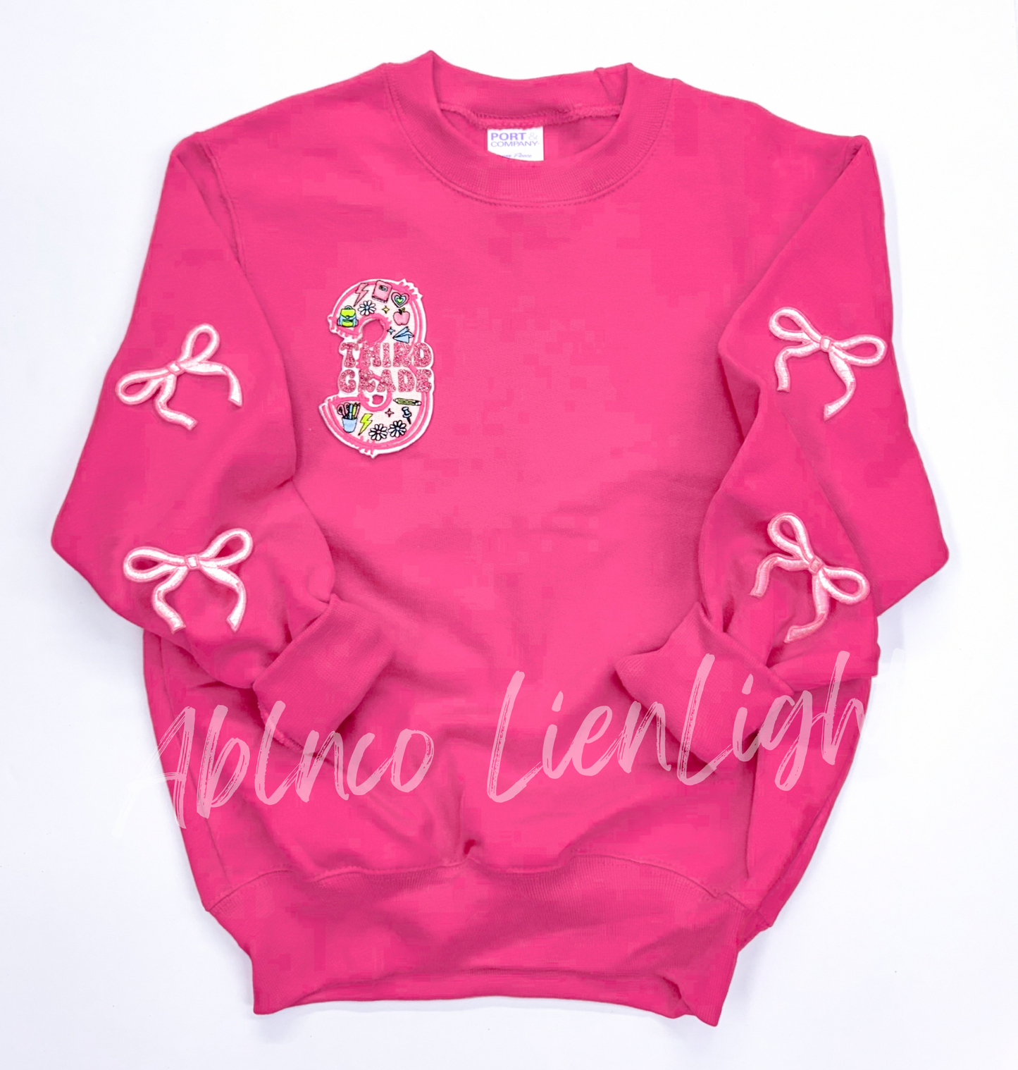 Third Grade School Teach Glitter Patch