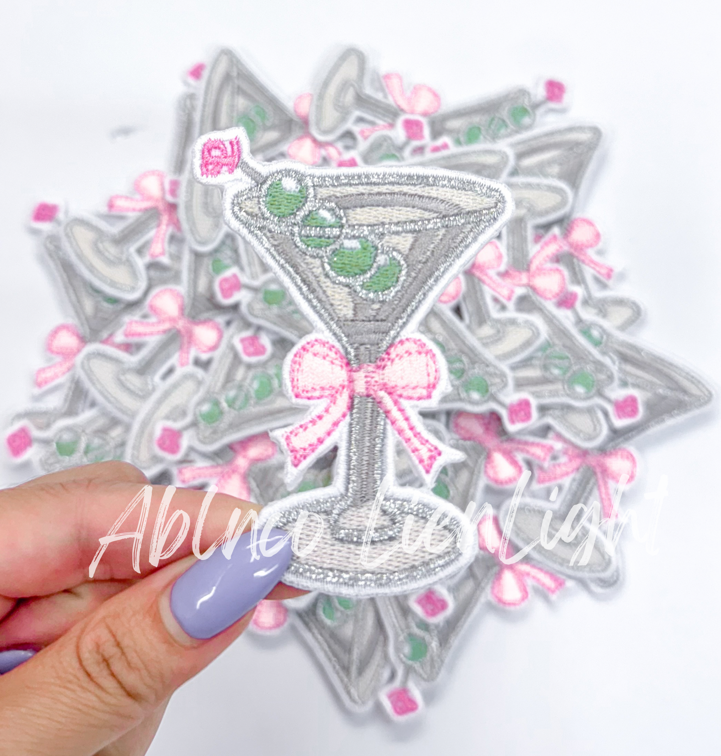 Dirty Martini Bow Embroidery Patch