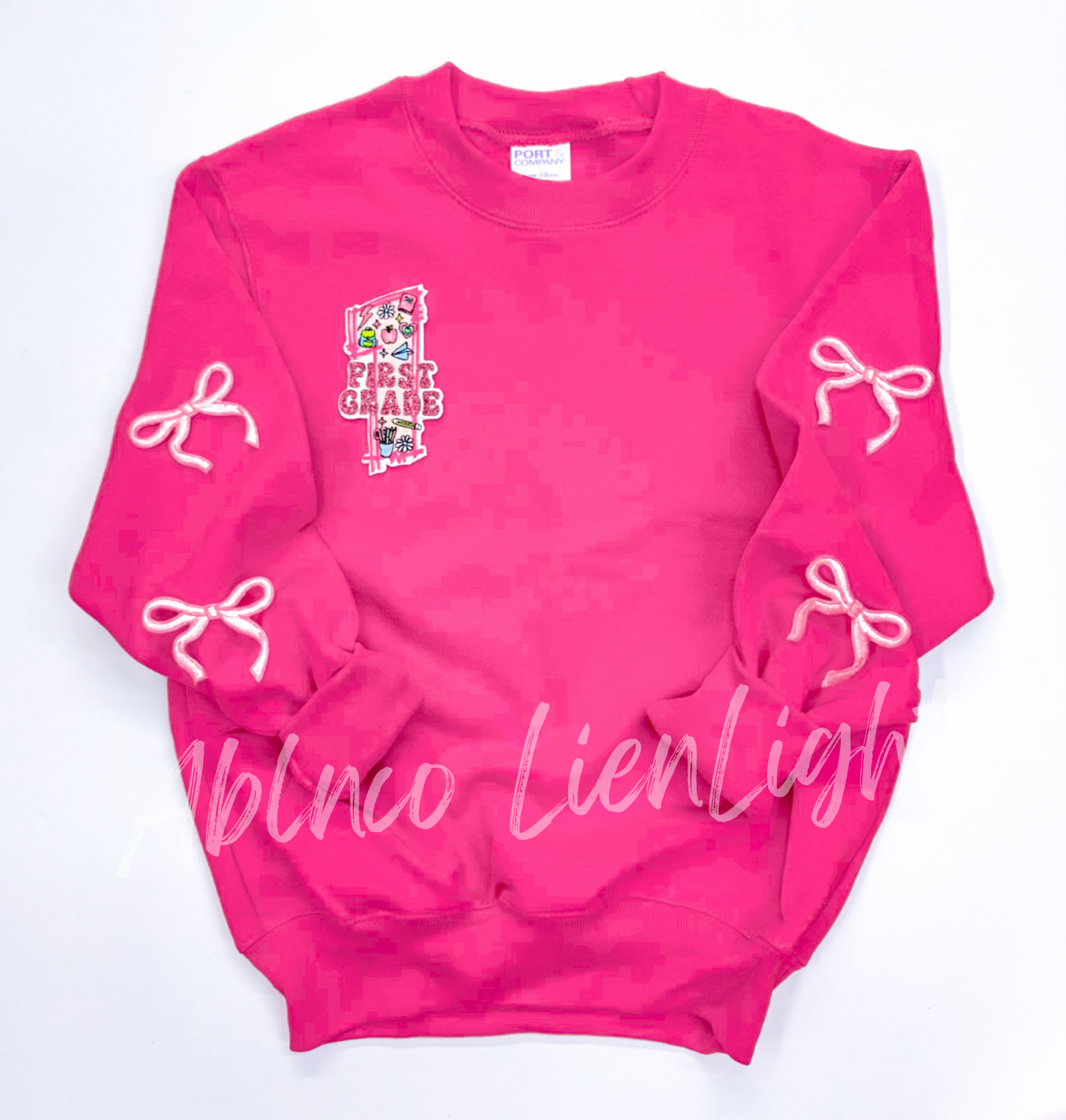 First Grade School Teach Glitter Patch