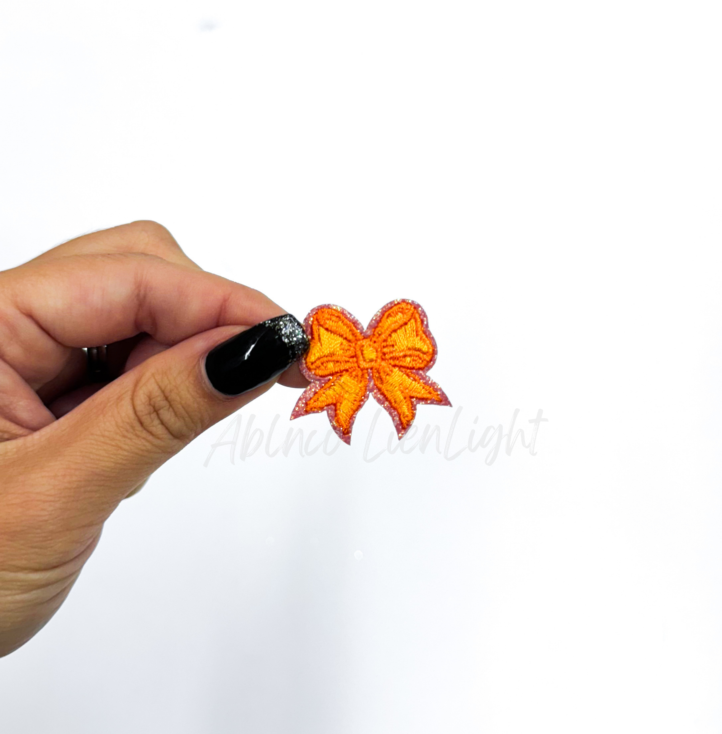 Orange Mini Bow Patch