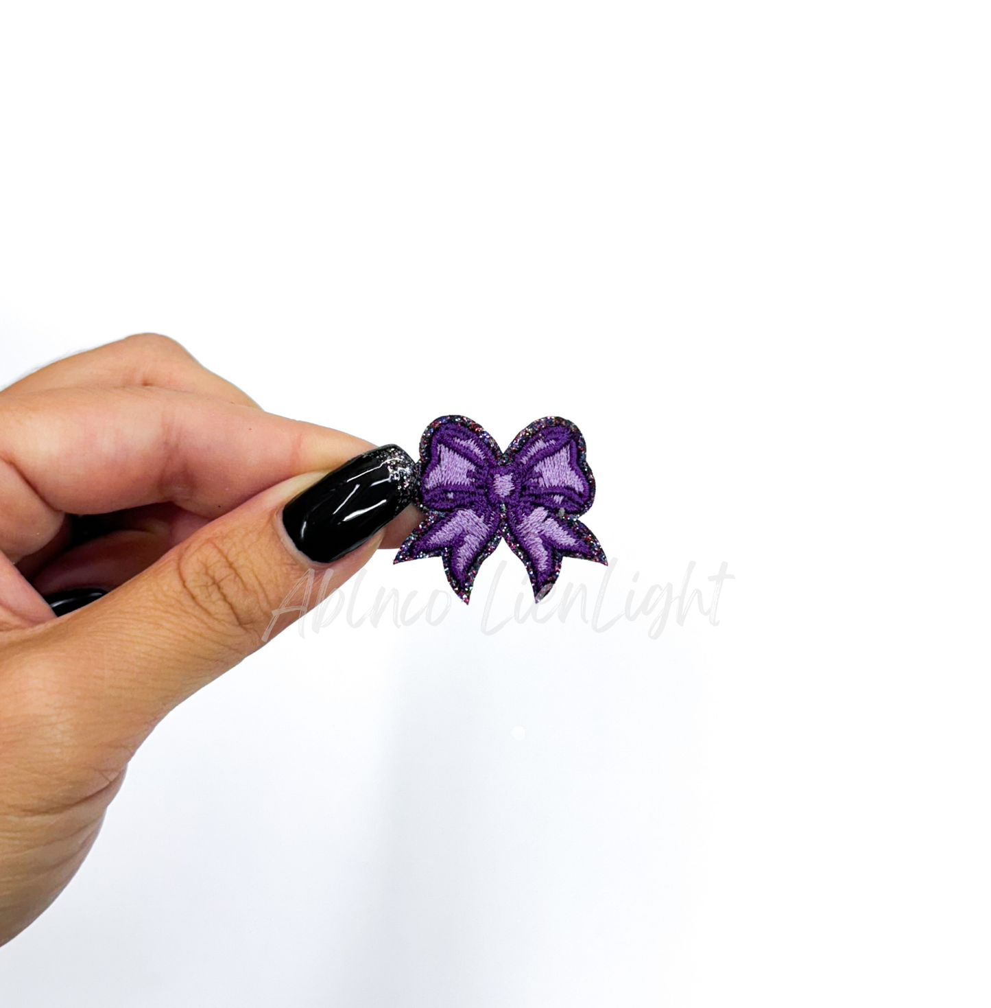 Purple Mini Bow Patch