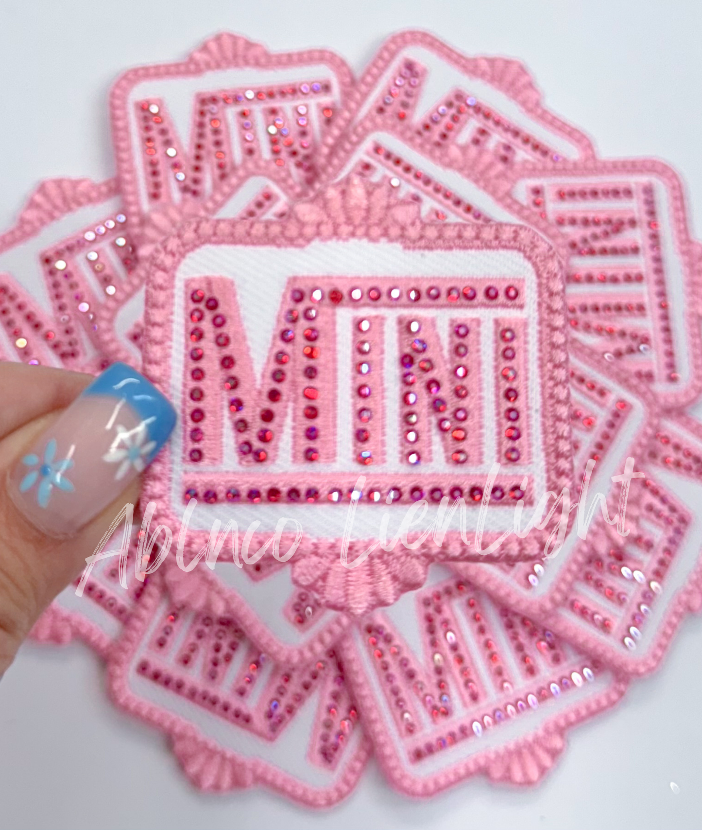 Rhinestone Mini Small Hot Pink