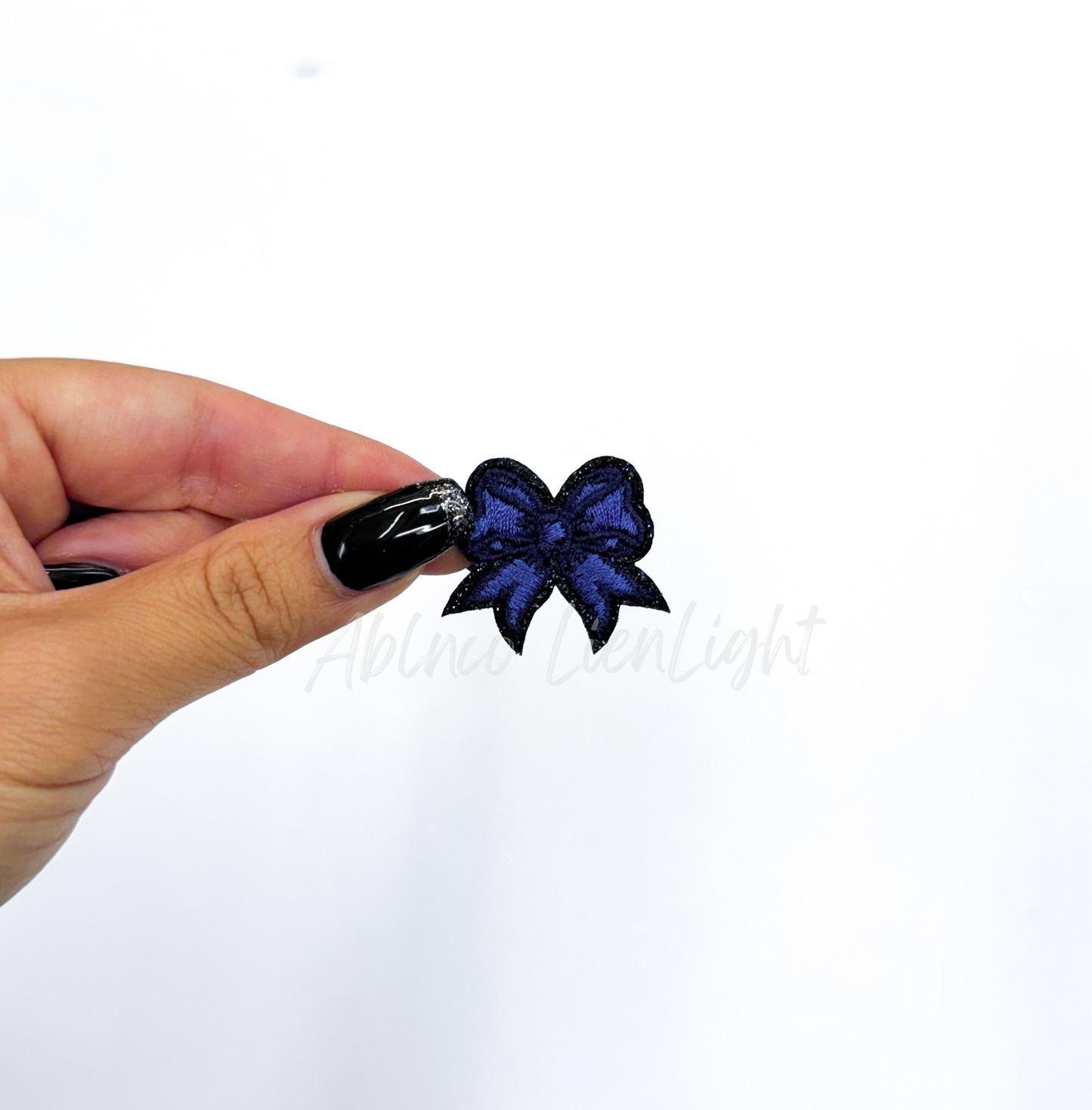 Navy Mini Bow Patch