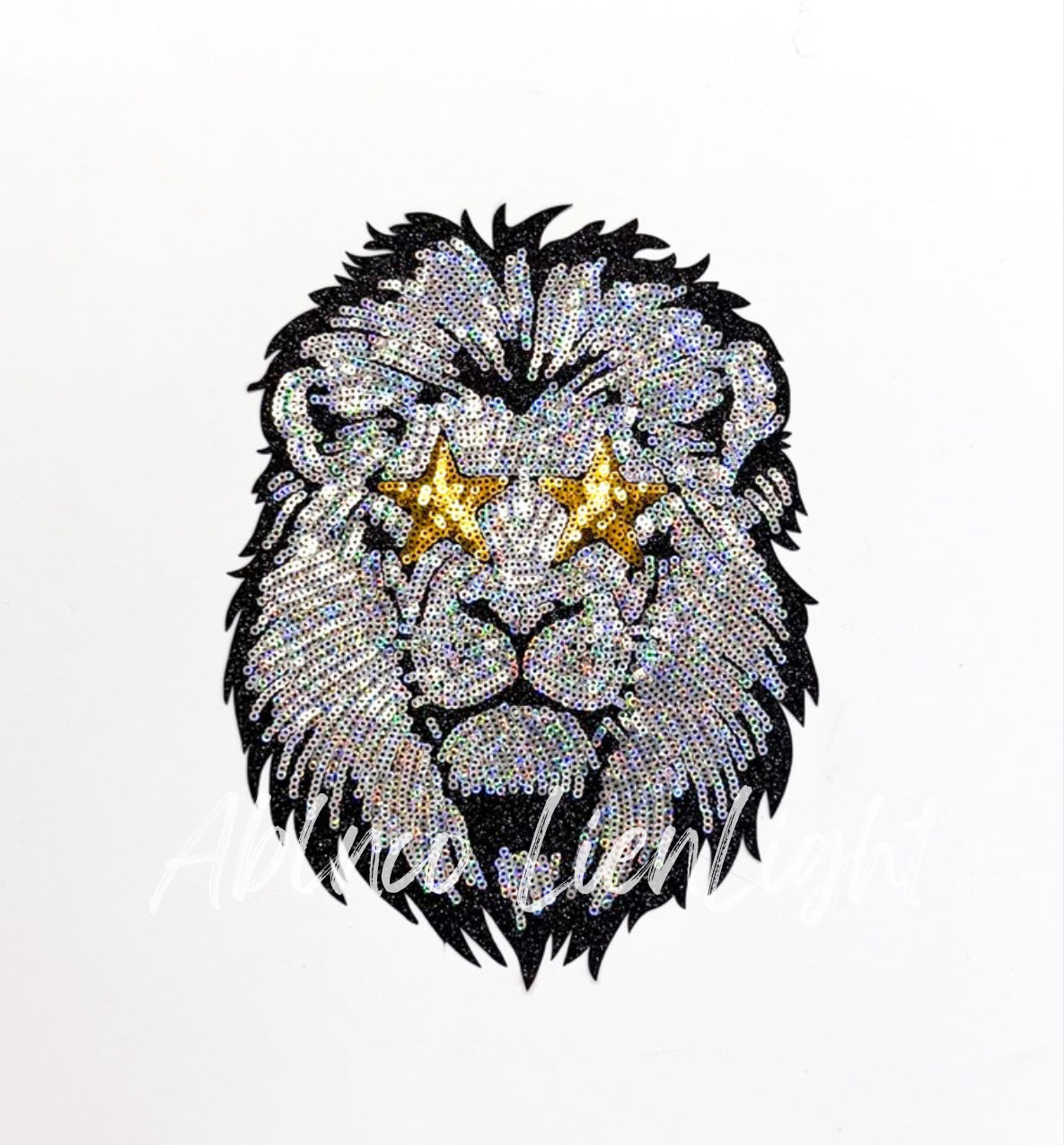 Lion Mascot Gameday Sequin Patch