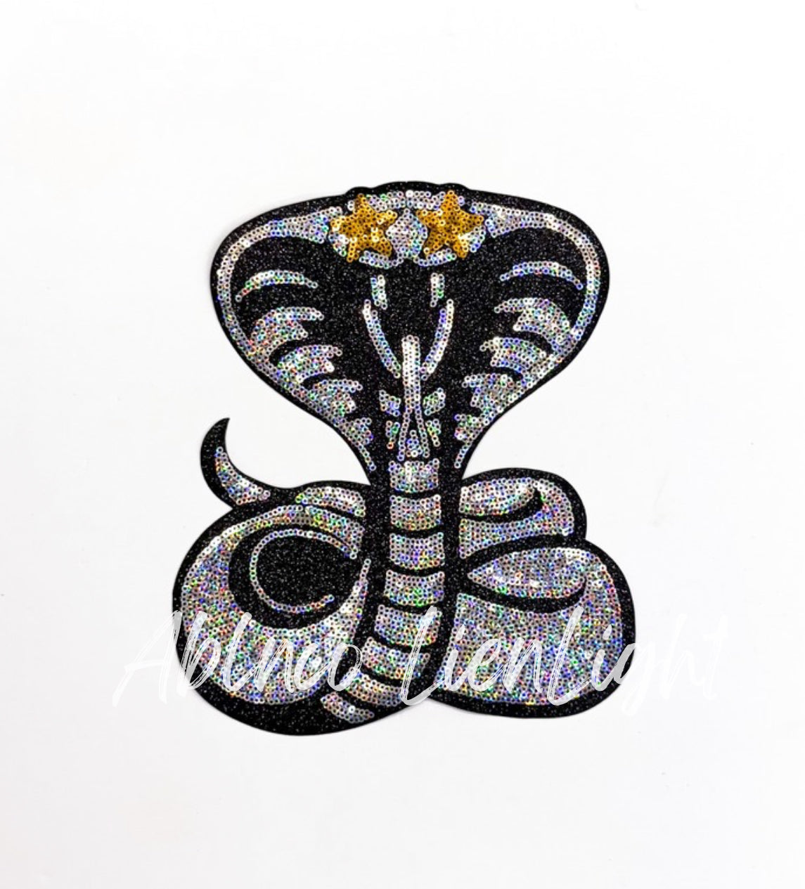 Cobra Snake Mascot Gameday Sequin Patch