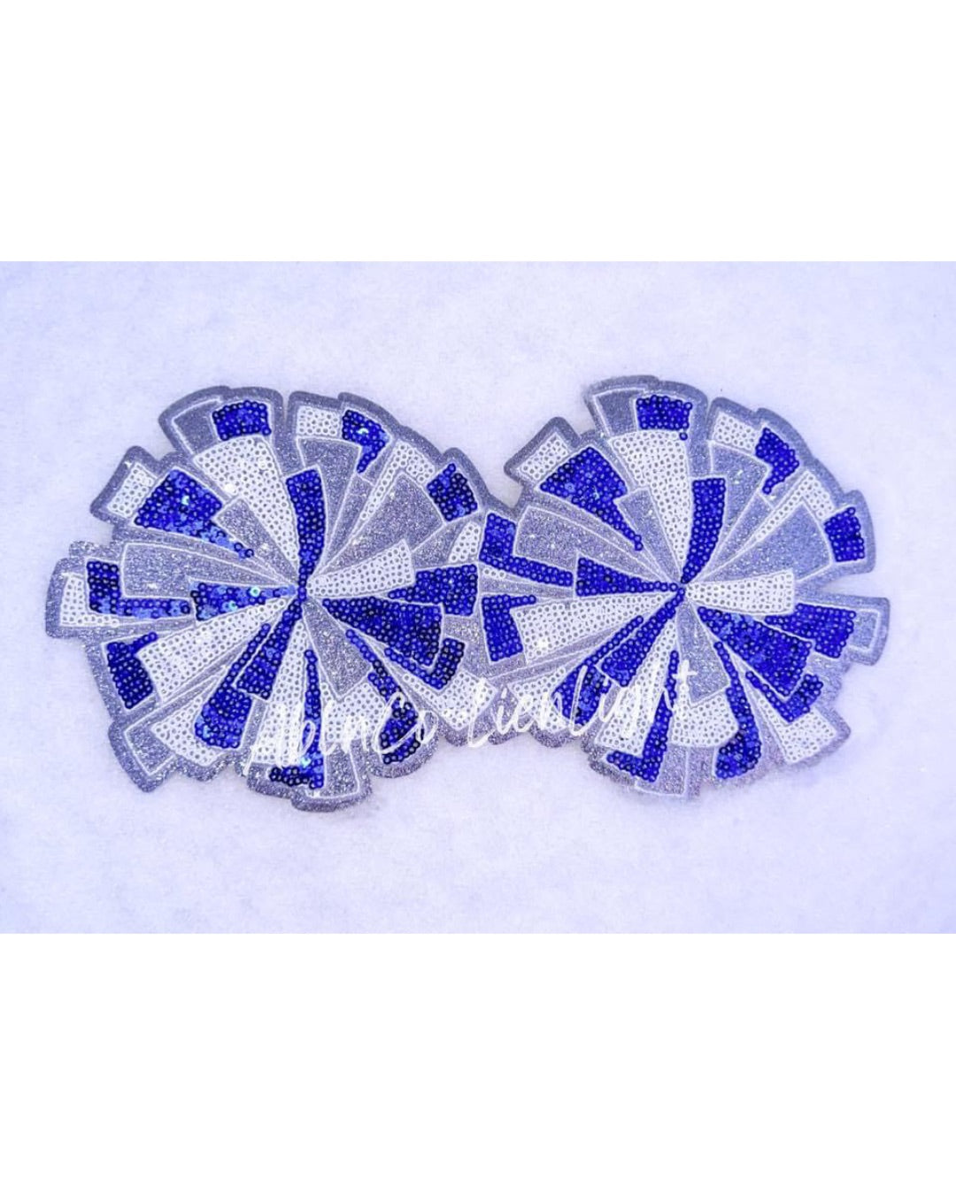 Cheer Pom Poms Royal Patch