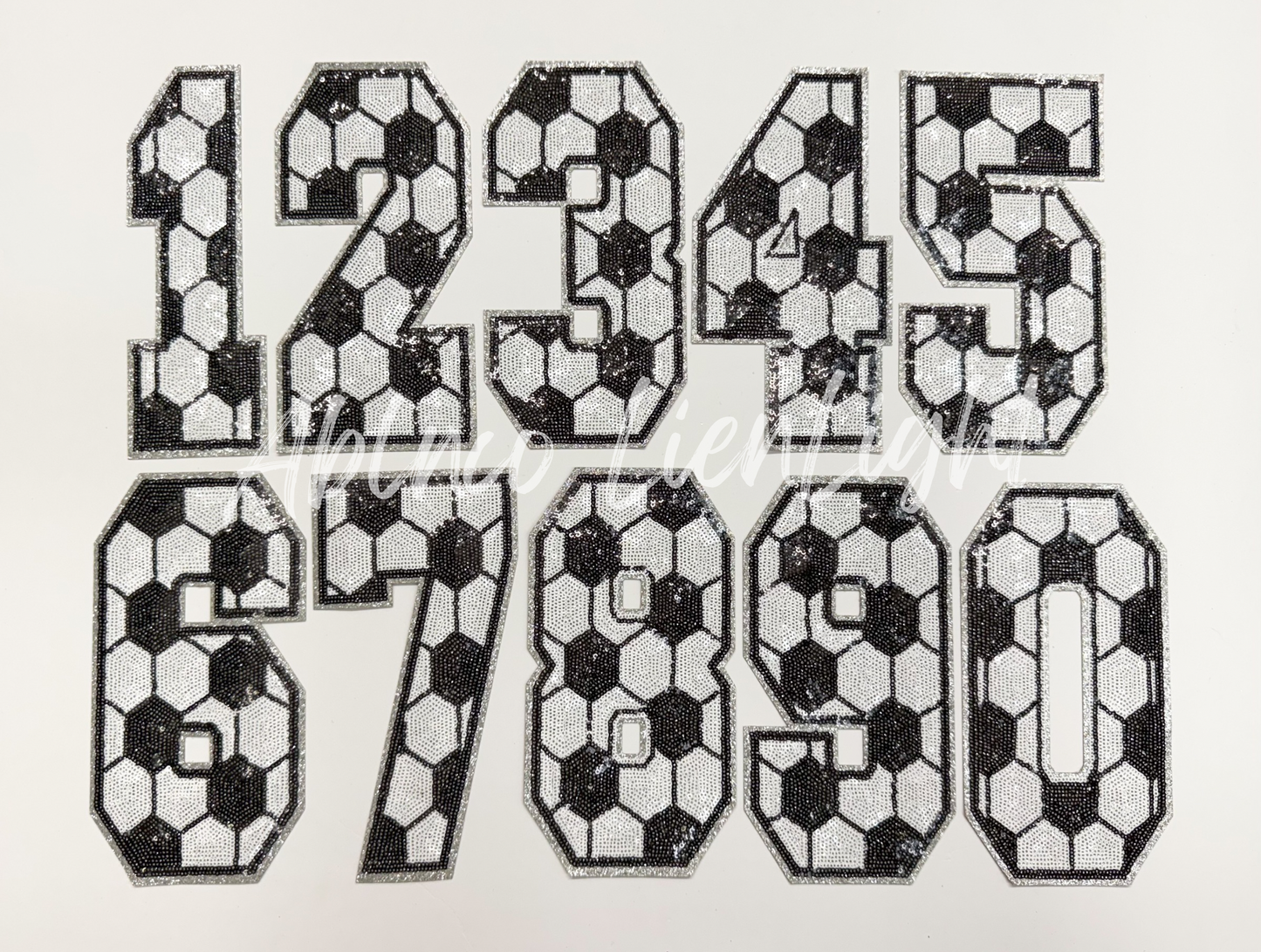 Sequin Soccer Number Game Day Tshirt