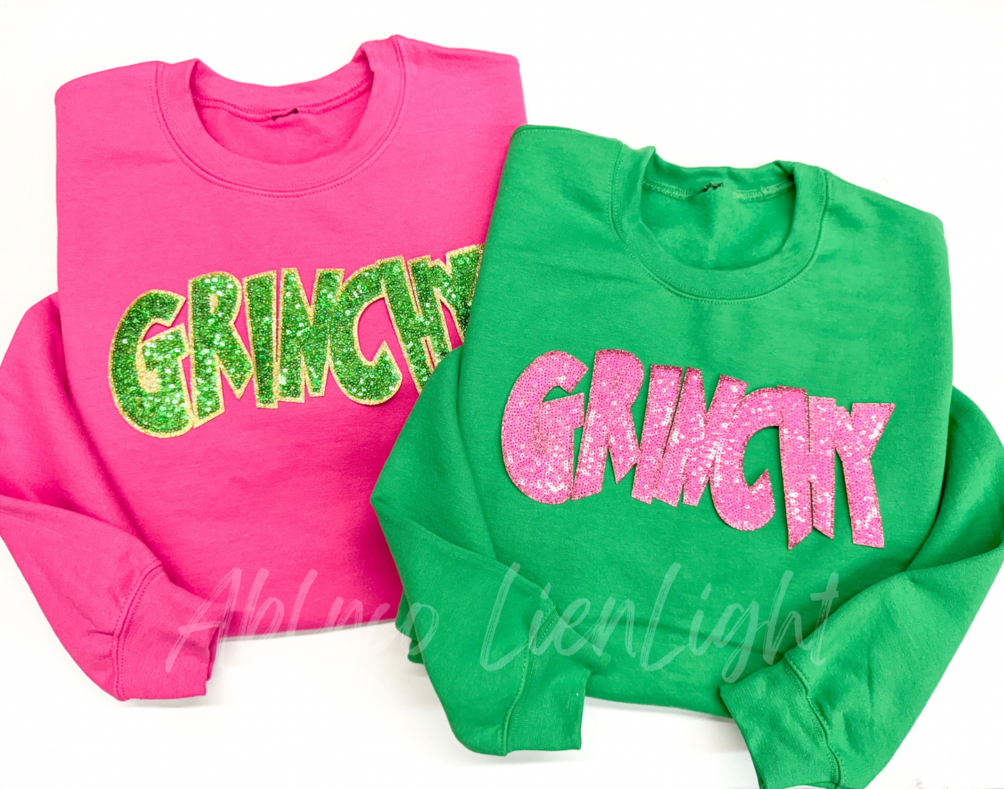 Grinchy Sequin Christmas Patch