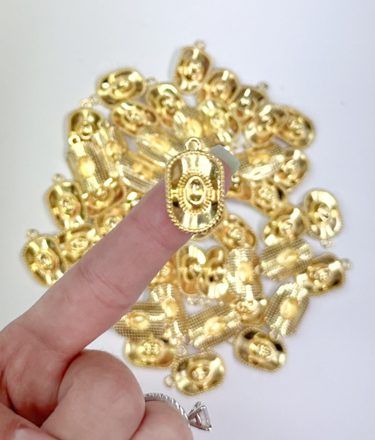 Gold Cowboy Hat Charm
