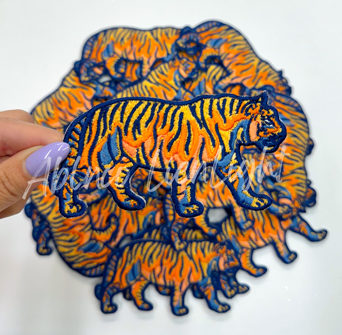 Colorful Tigers Embroidery Hat Patch