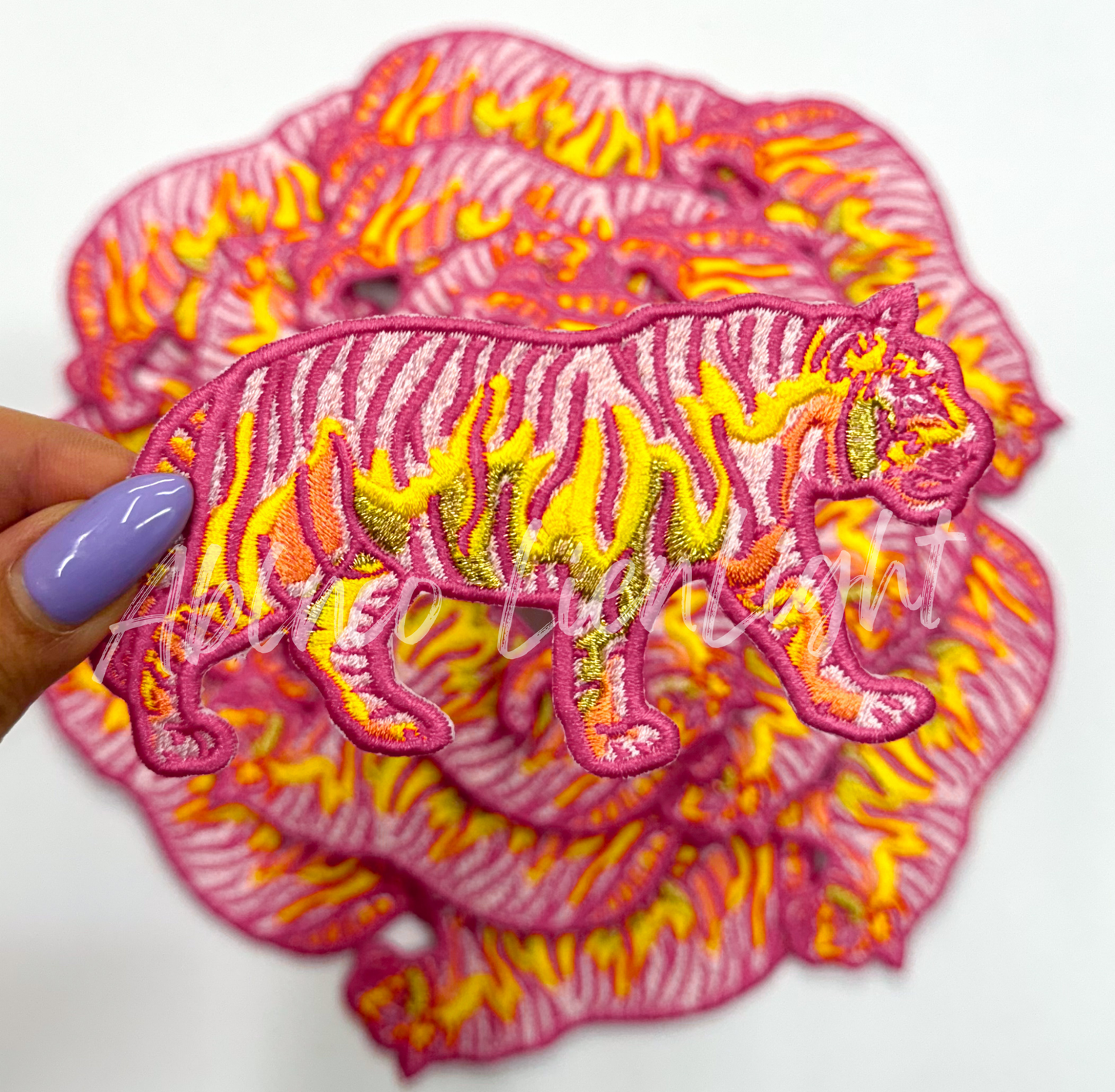 Colorful Tigers Embroidery Hat Patch