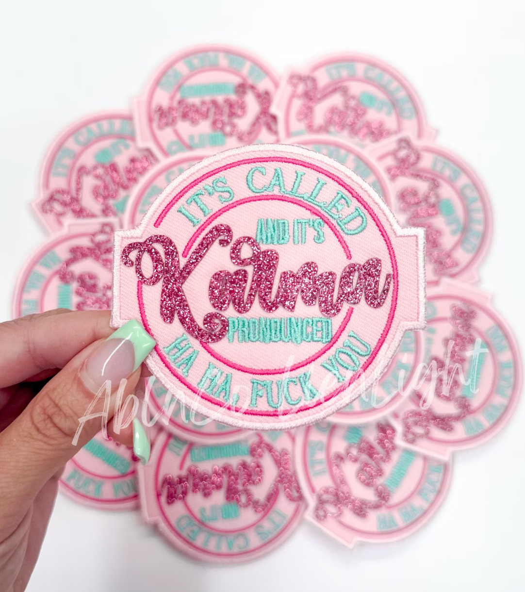 Karma Embroidery Patch