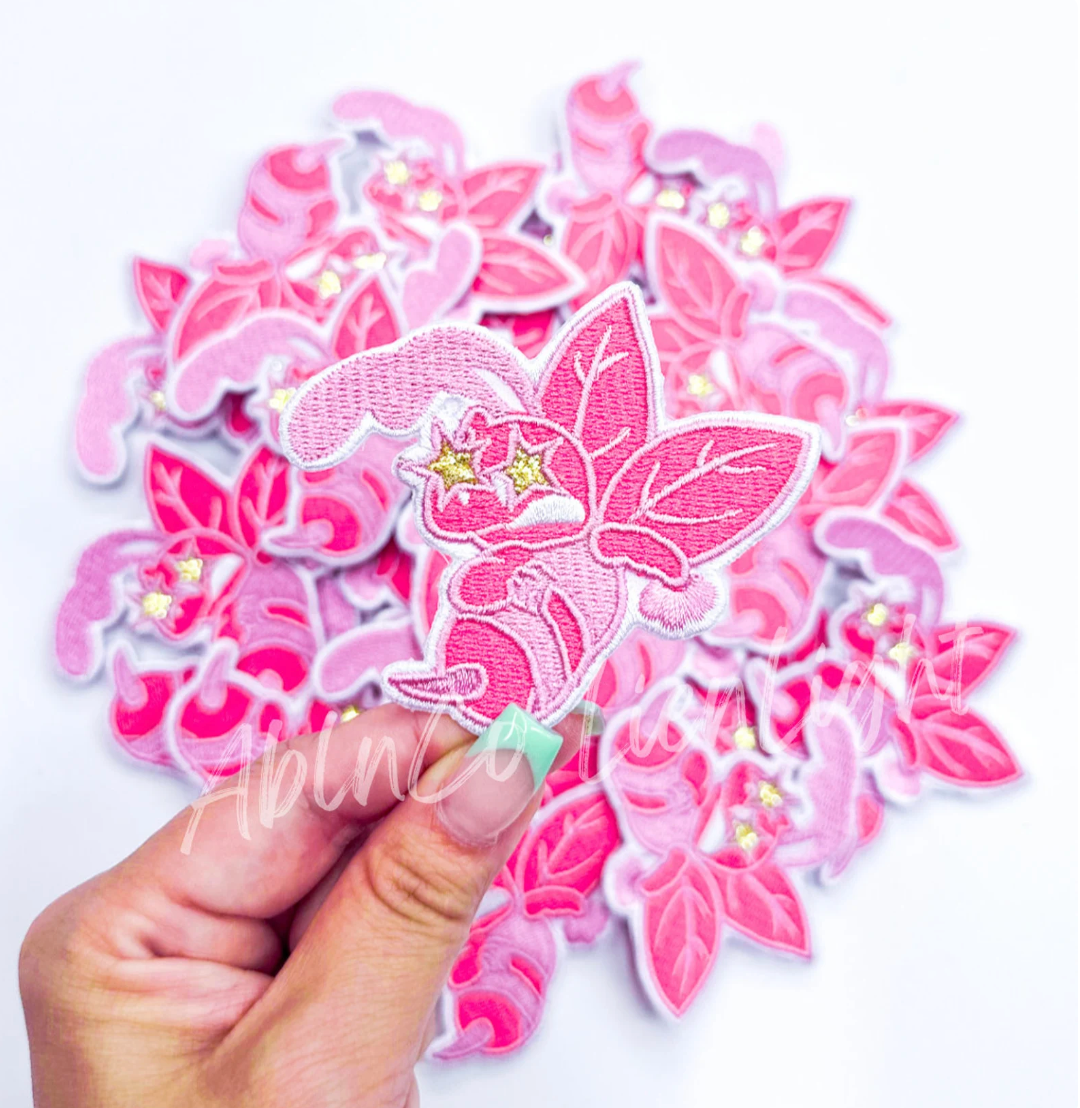 Lion Pink Mascot © Embroidery Hat Patch