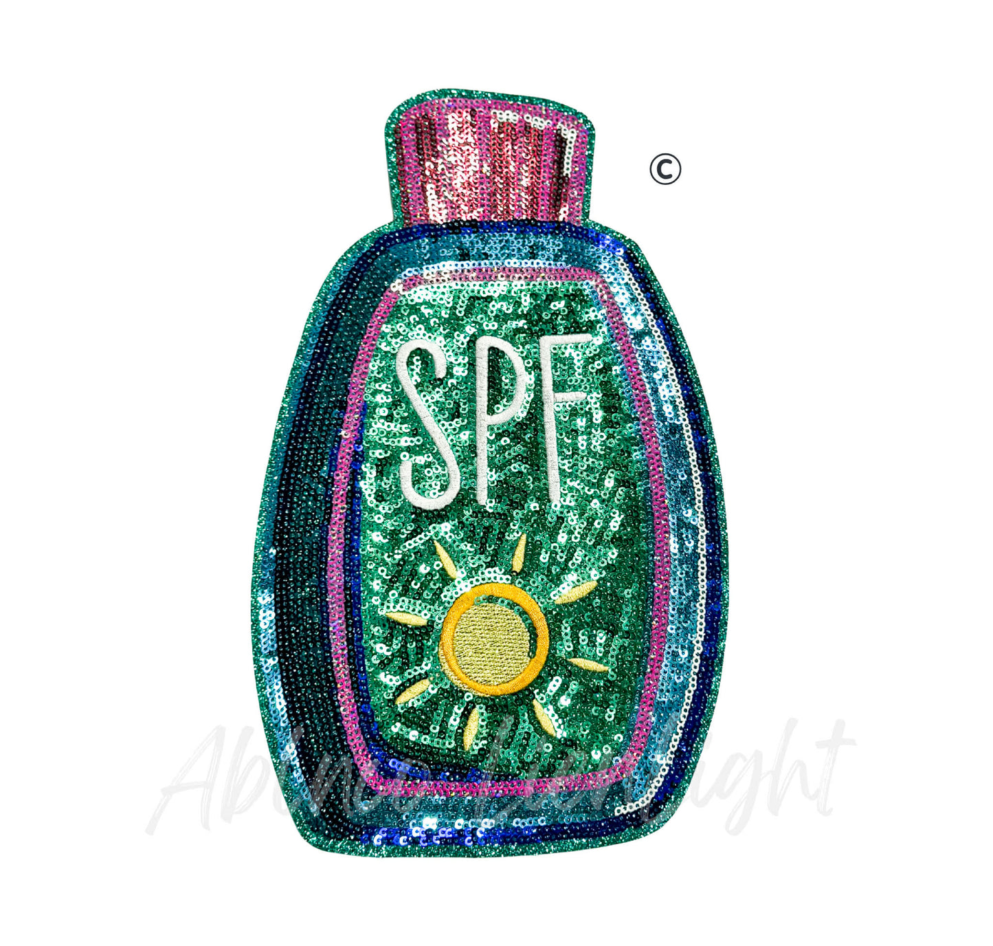 SPF Summer Sequin Embroidery Patch-Large