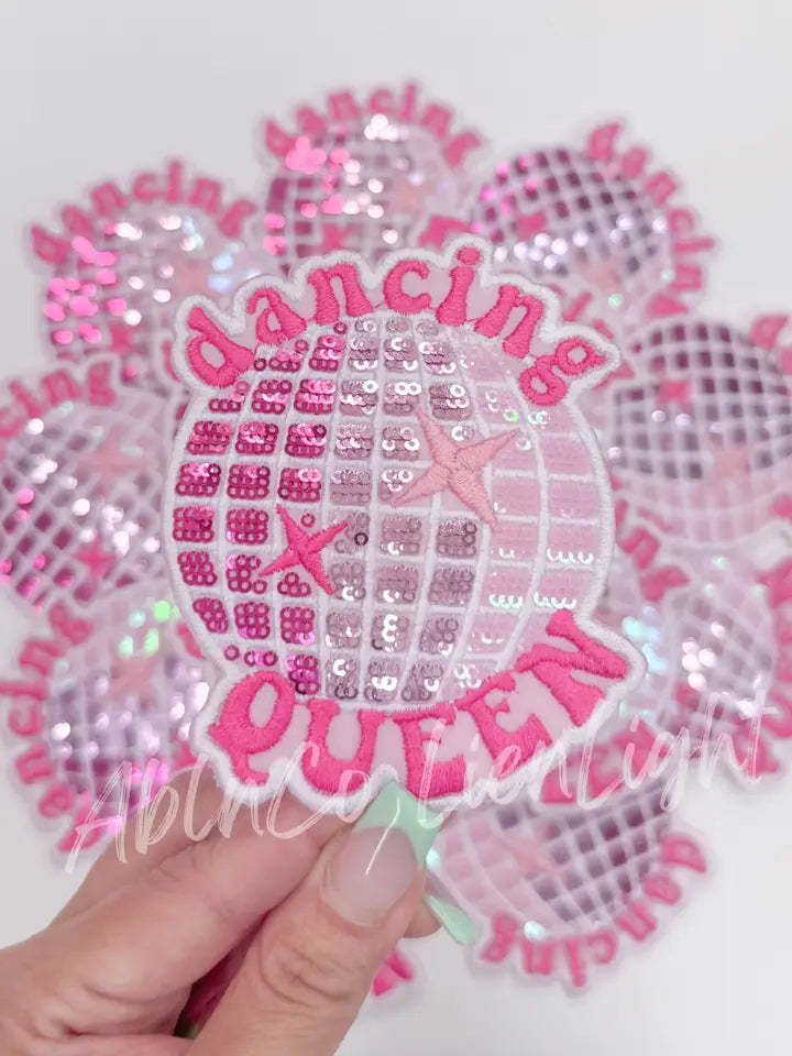 Dancing Queen Sequins Discoball Patch