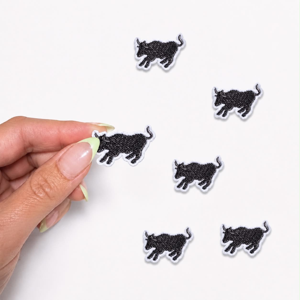 Mini Bull Embroidered Patch