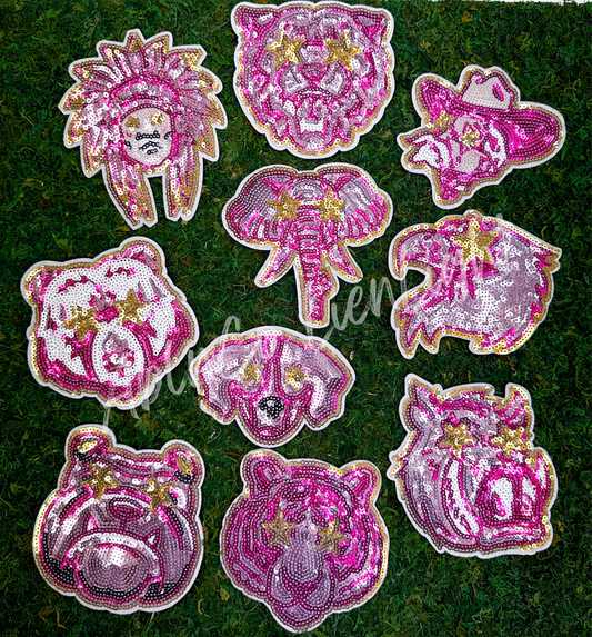 PREPPY PINK MASCOT™ Sequins Patch