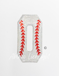 Baseball Numbers Sequin Patch - Large