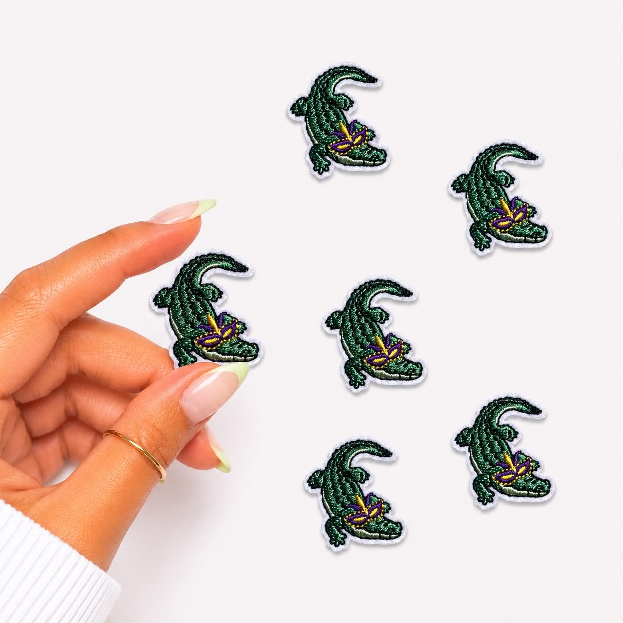 Mini Alligator Embroidered Patch