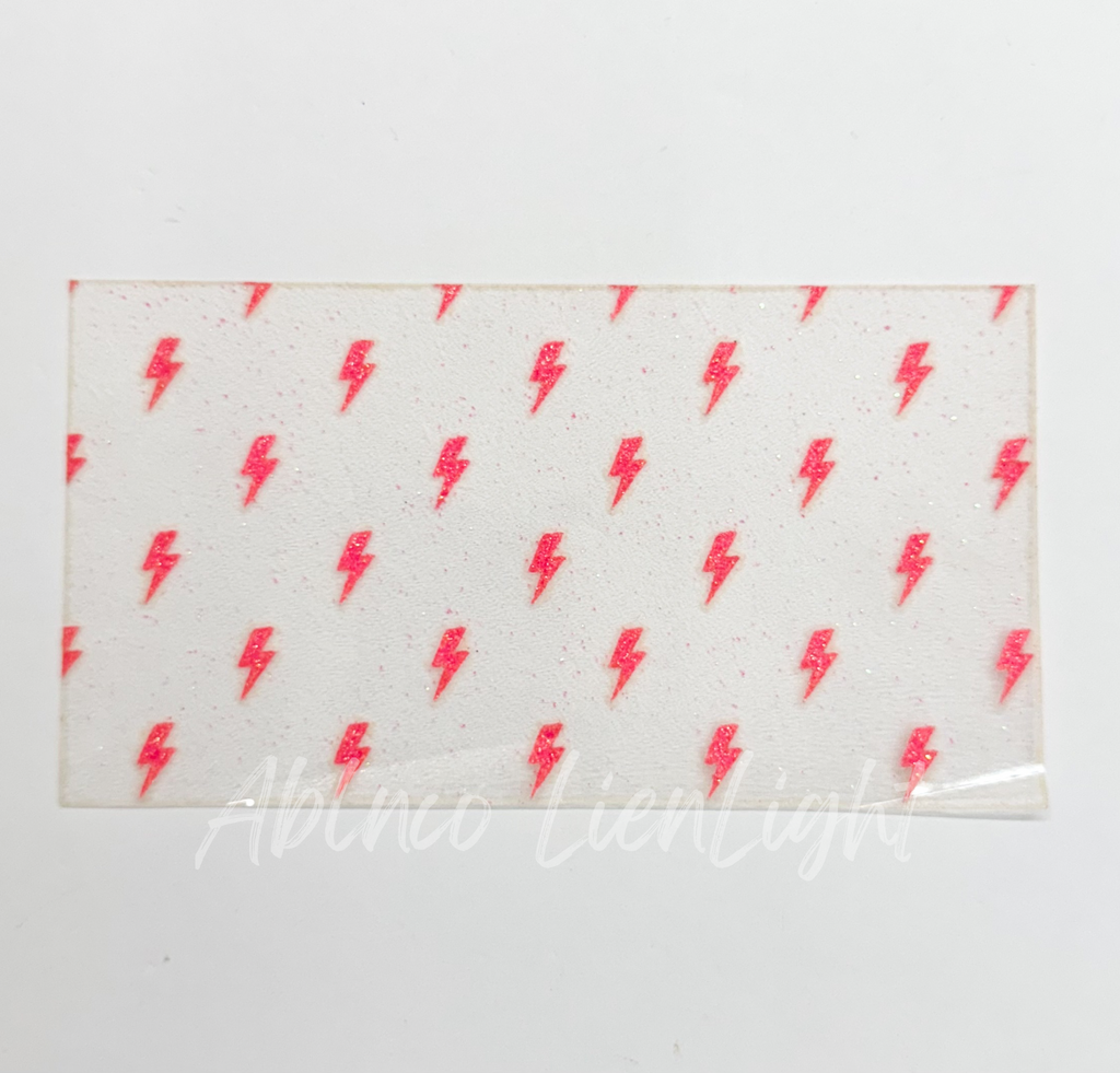 Lightning Bolts HTV Glitter Trucker Hat Background Transfer