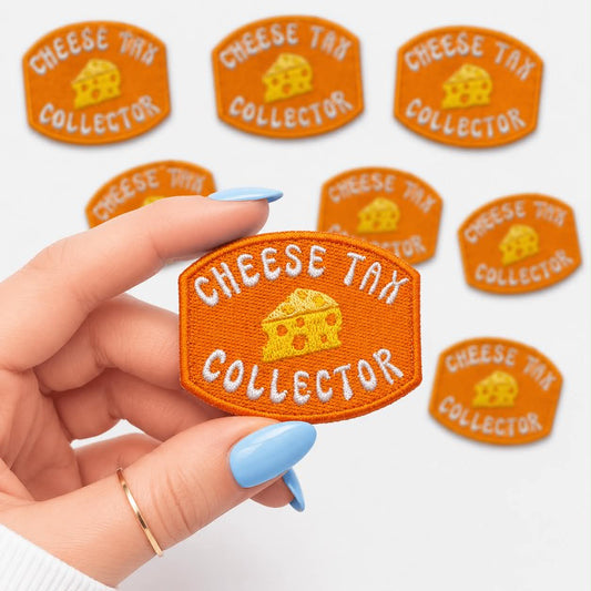 Cheese Tax Collector Embroidered Dog Patch
