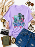 I’d Rather be Thrifting Sequin Patch Tshirt