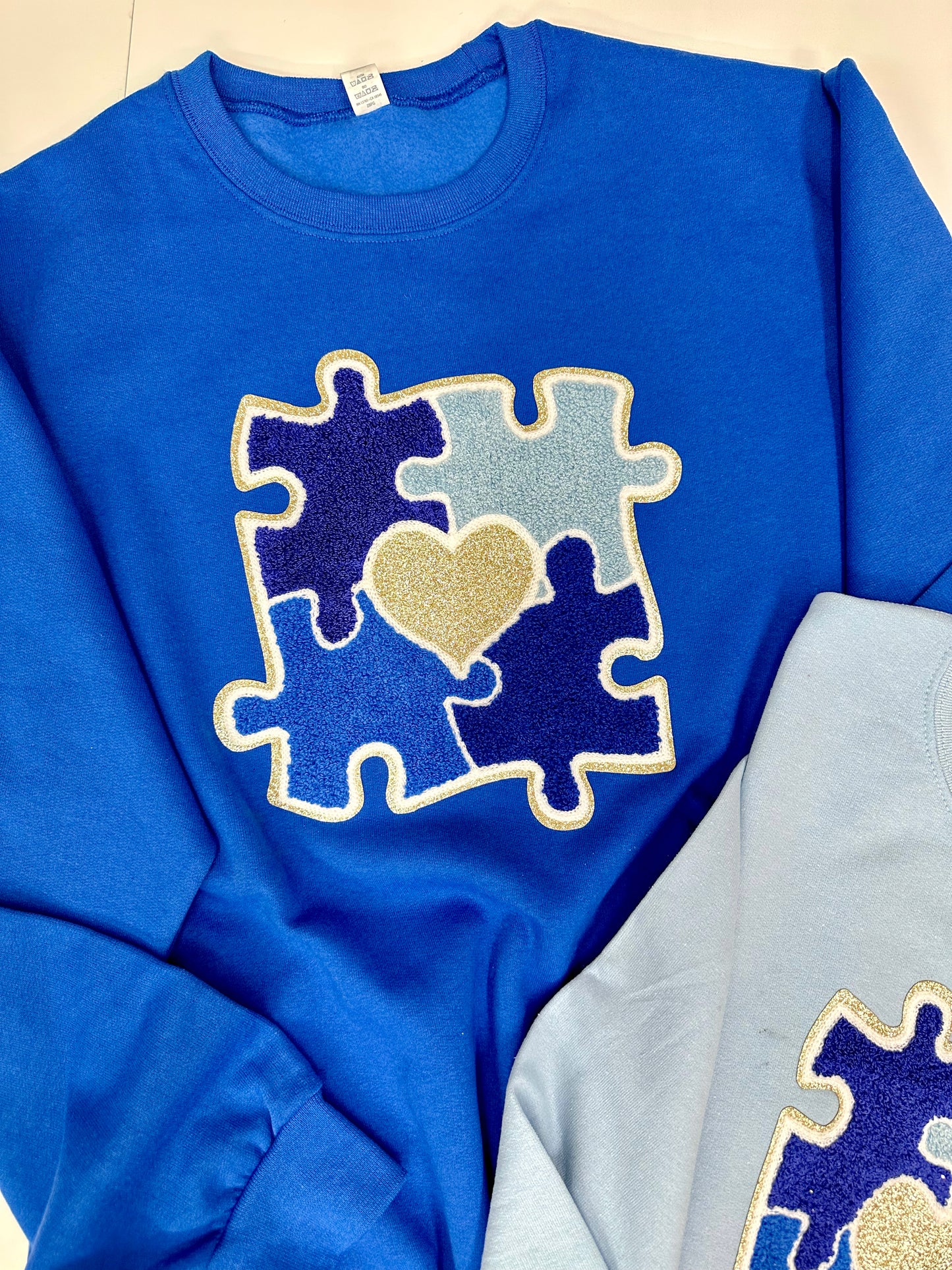 Blue Puzzle Autism Awareness Patch