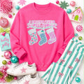 I Prefer Them Well Hung Stockings Christmas Sequin Patch Sweatshirt