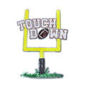 Touchdown Post Football Sequin Patch - Large
