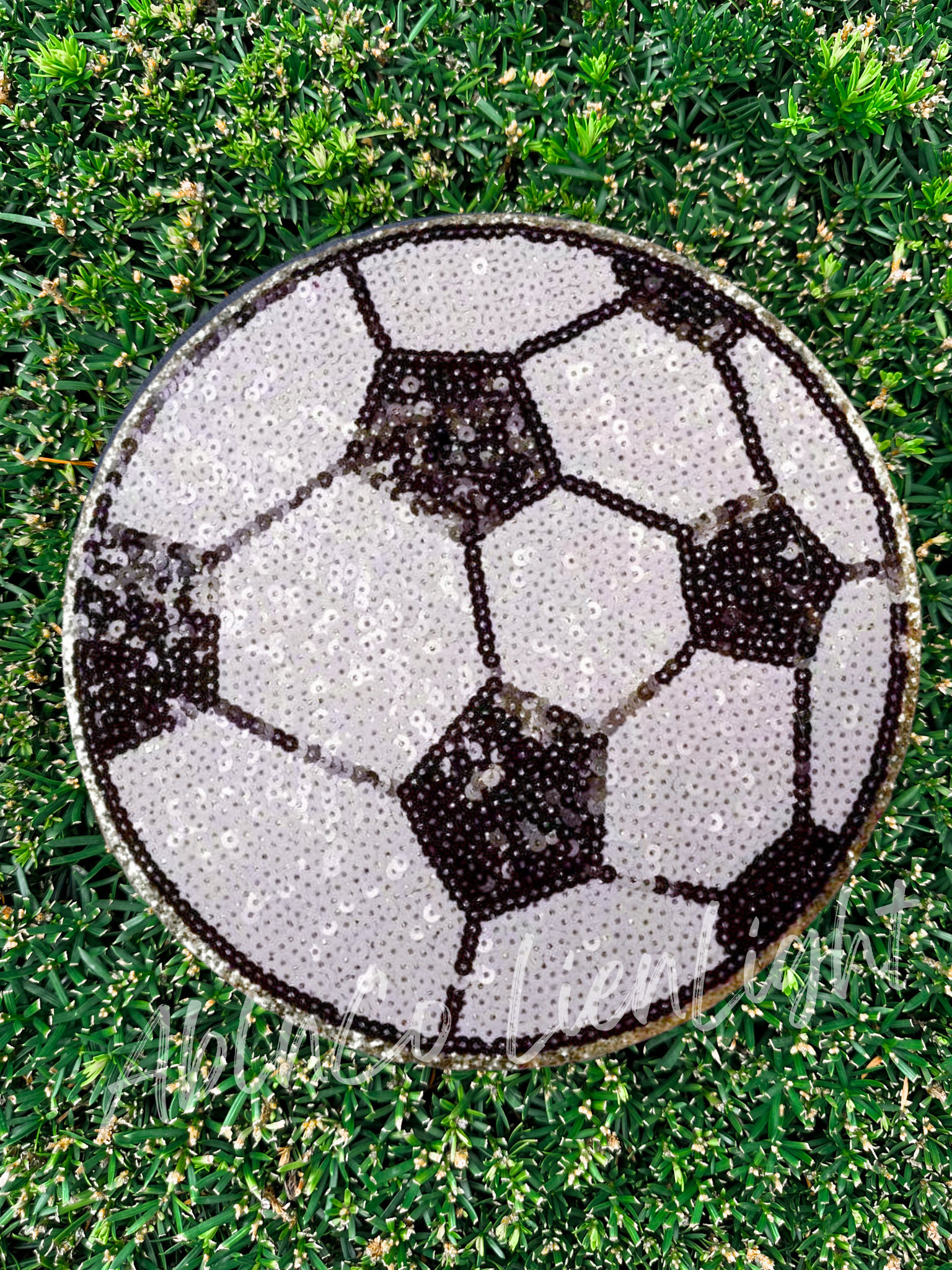 Soccer Sequin Patch - Large