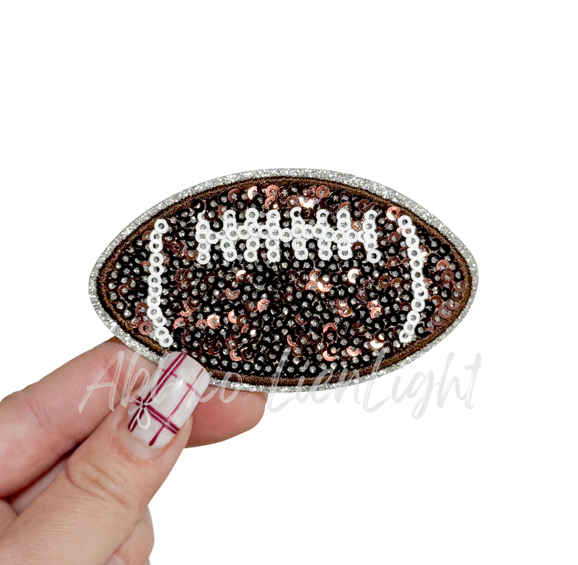 Football Sequin Patch - 3.15”