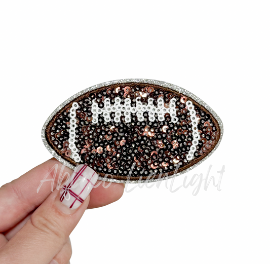 Football Sequin Patch - 3.15”
