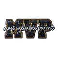 MVP Parent Football Sequin Patch - Large