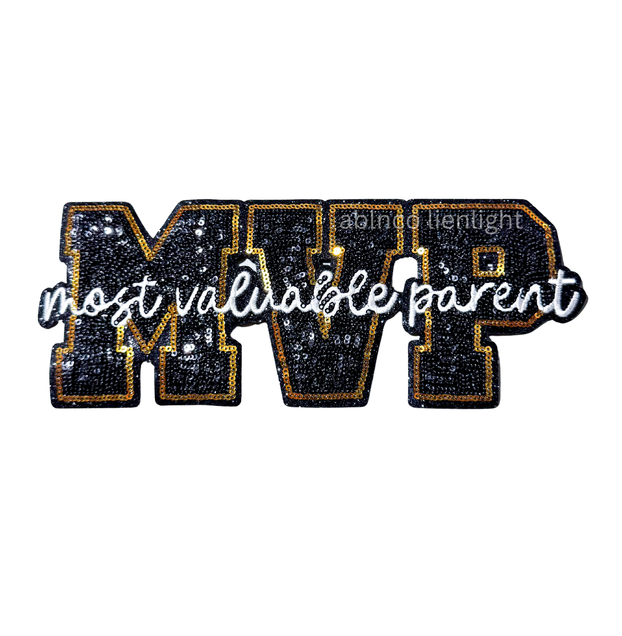 MVP Parent Football Sequin Patch - Large