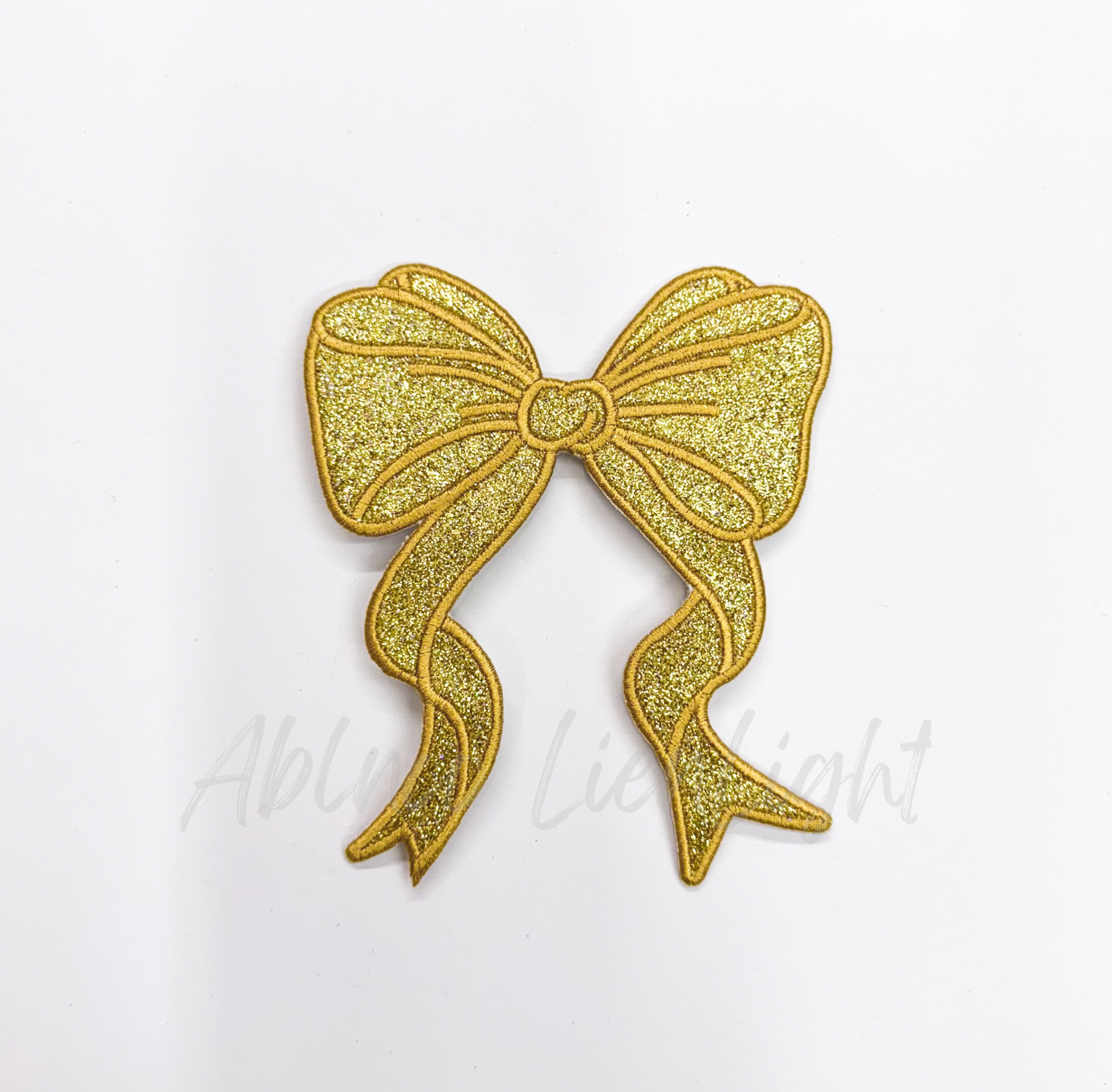 Side Bows Glitter Patch