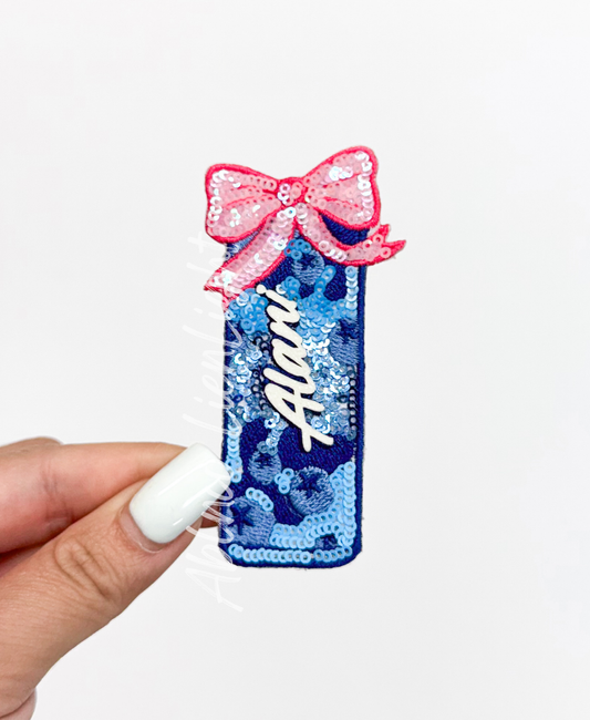 Alani Blueberry Energy Drink Sequin Patch