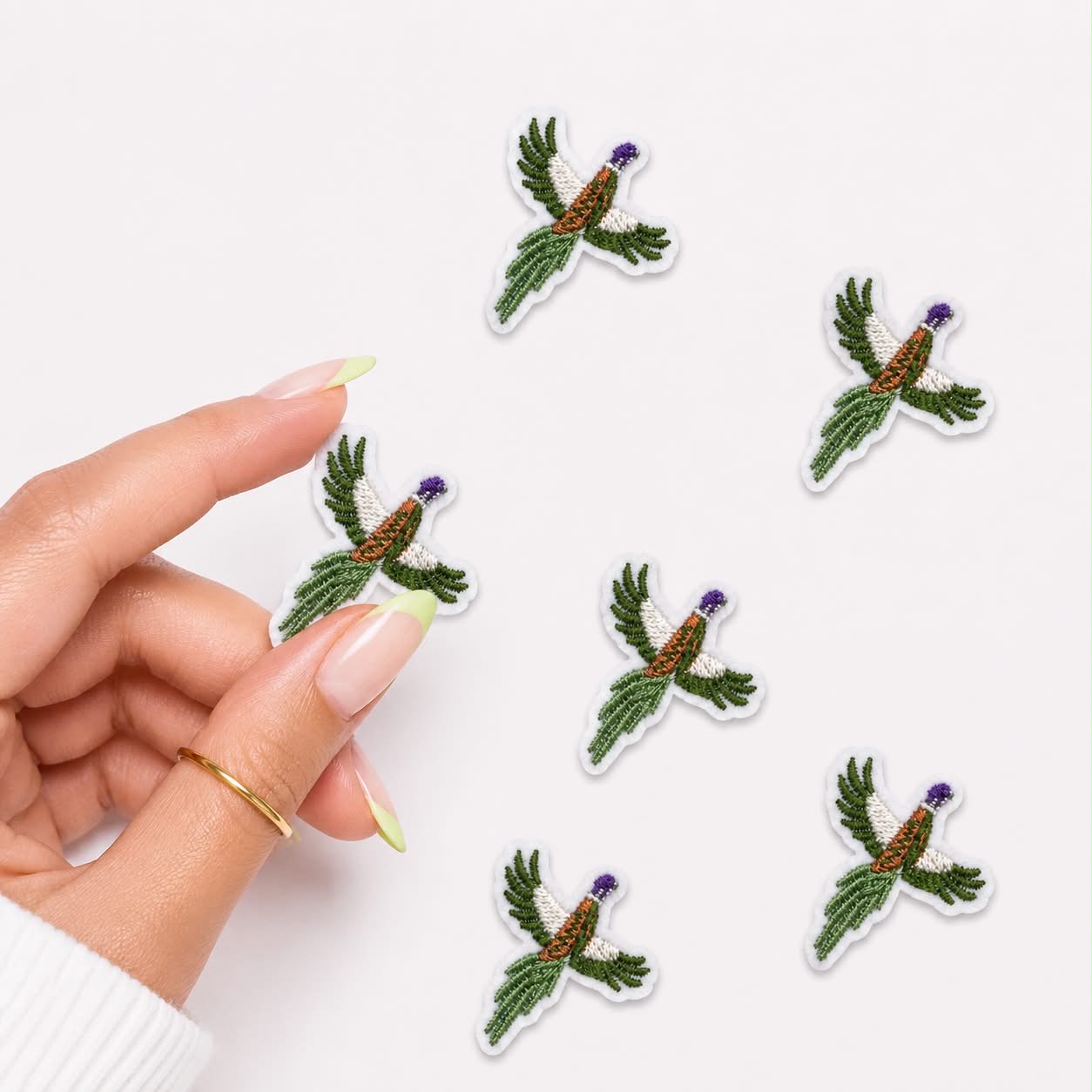 Mini Pheasant Embroidered Patch