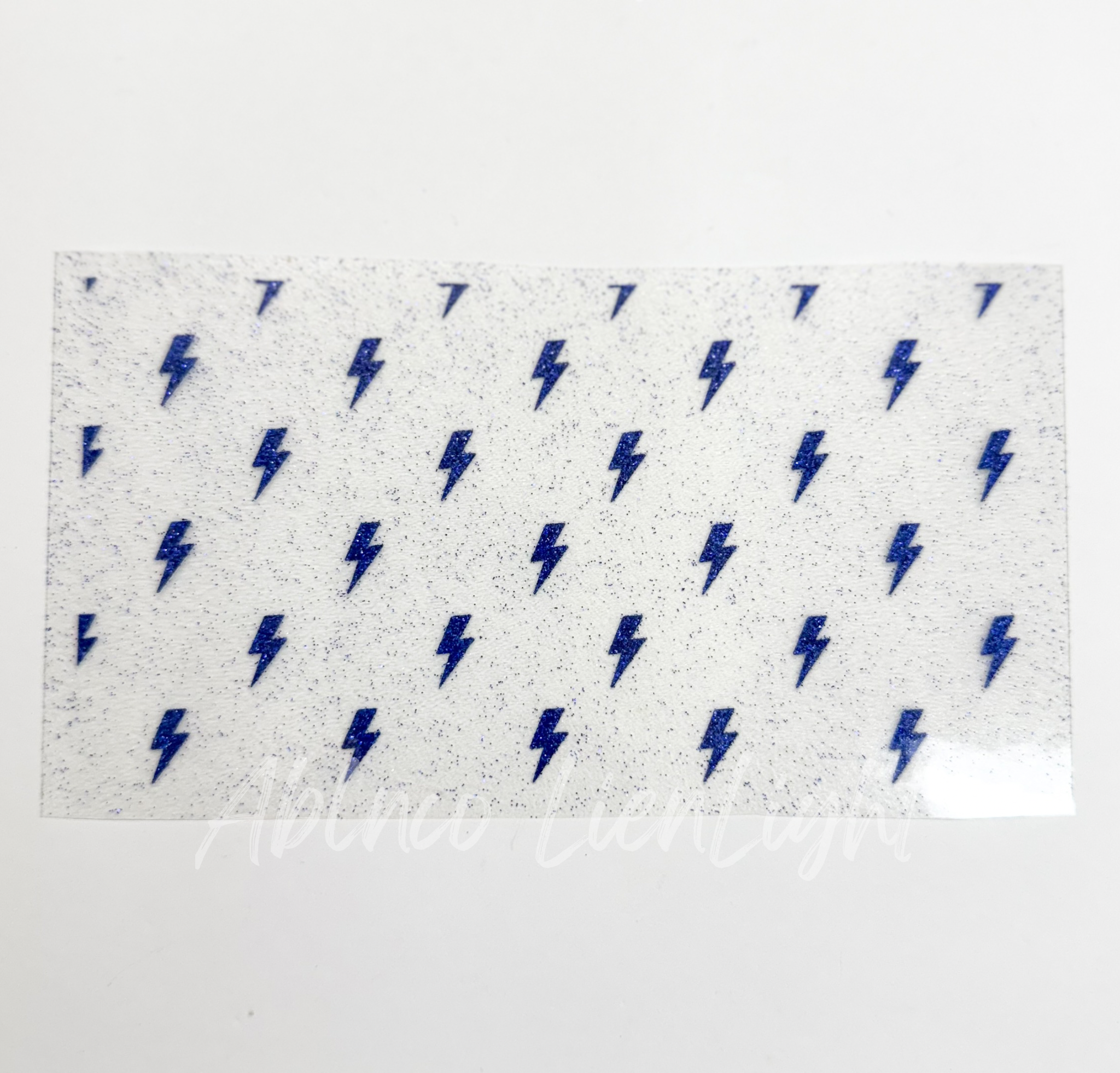 Lightning Bolts HTV Glitter Trucker Hat Background Transfer