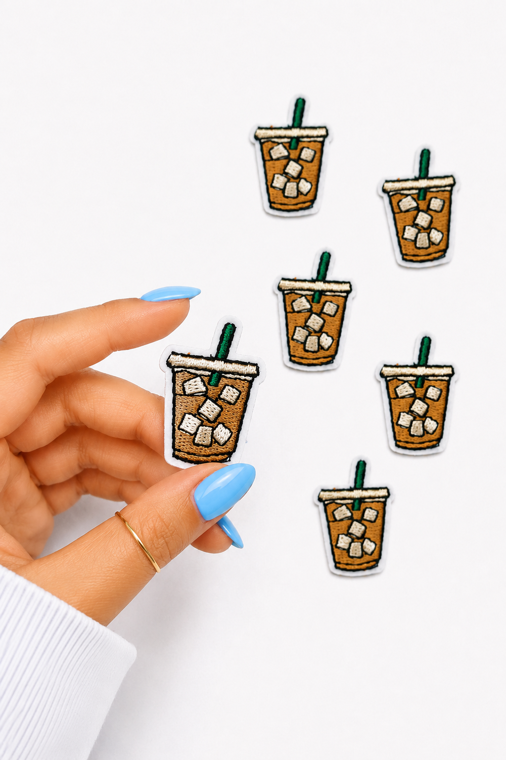 Mini Ice Coffee Embroidered Patch