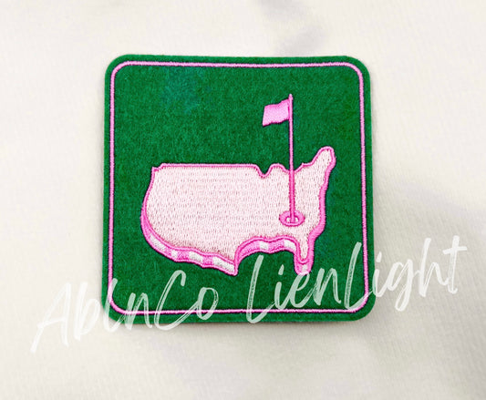 Preppy Georgia Masters Golf Embroidery Patch