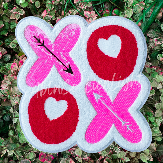 Xoxo Chenille Sequin Patch