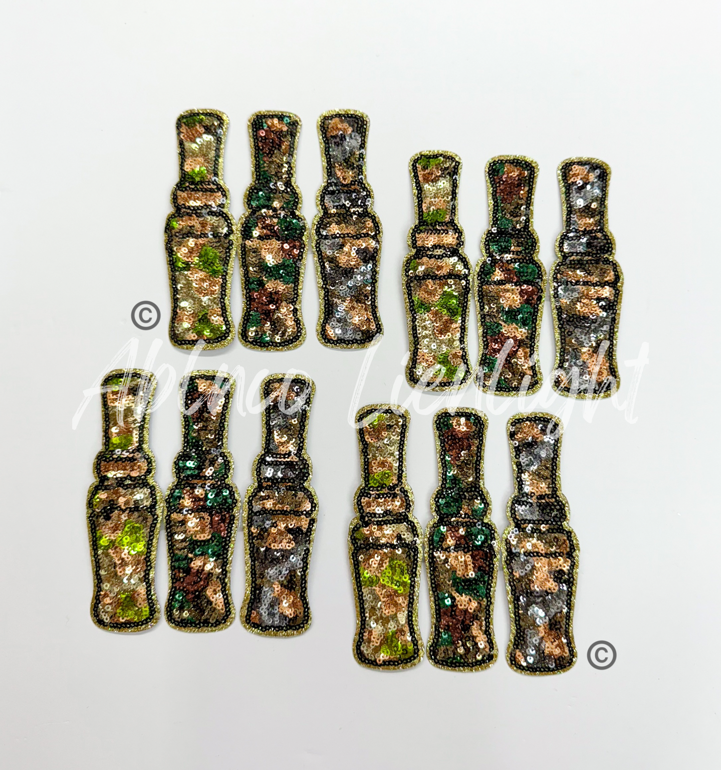 Small Duck Call Hunting Sequins Patch