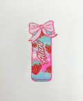 Large Alani Strawberry Energy Drink Sequin Patch