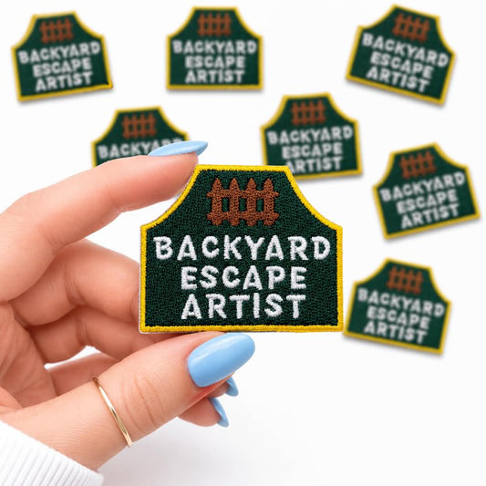 Backyard Escape Artist Embroidered Dog Patch
